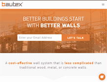 Tablet Screenshot of bautexsystems.com